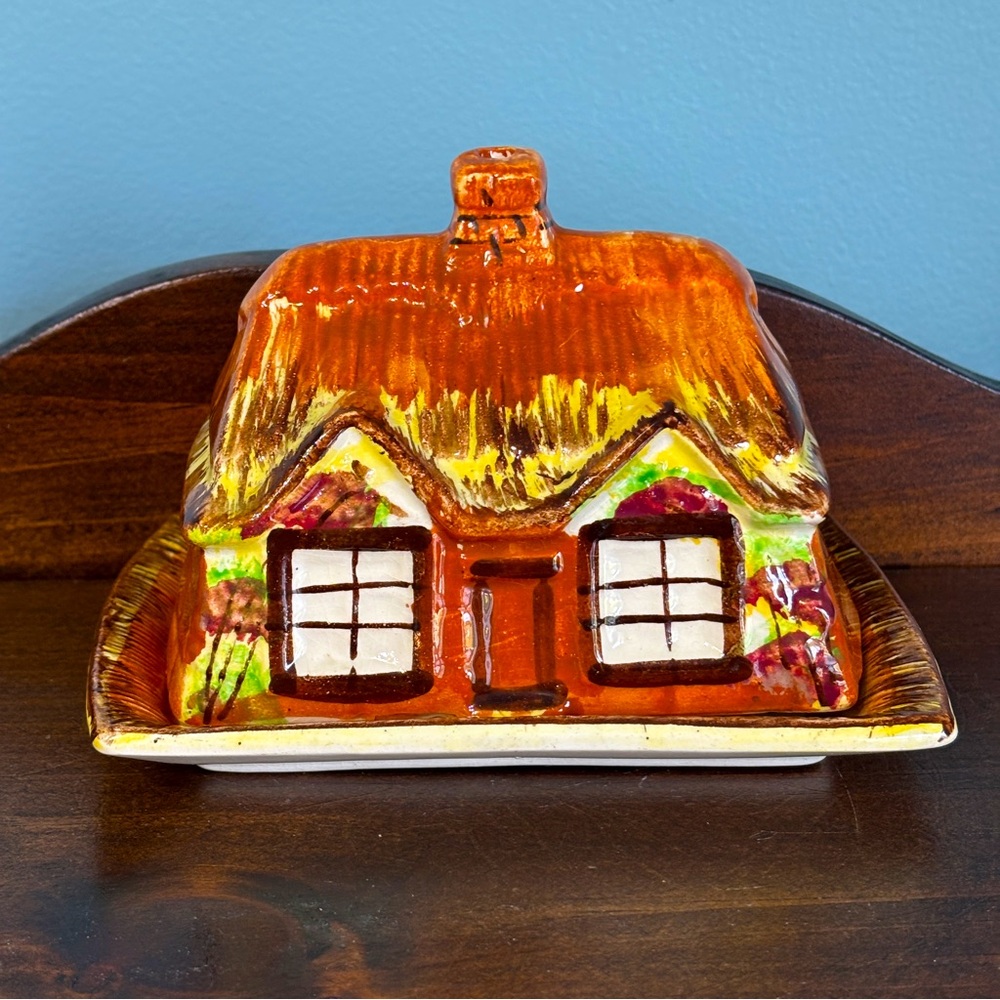 Vintage Price Bros Cottage Ware Butter Cheese Dish Cottagecore English